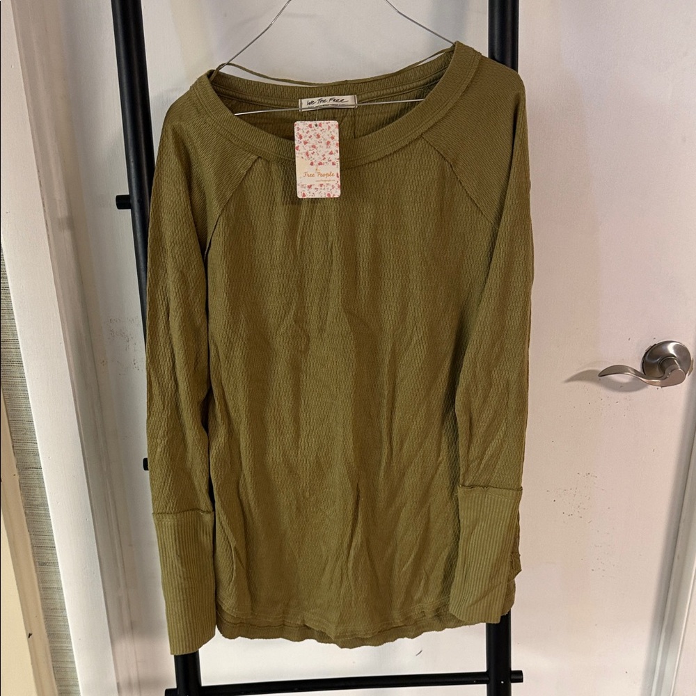 #3 We The Free Olive Green Long Sleeve Top